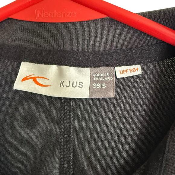 KJUS Golf Sample Polo Shirt S Black S/S Athleisure Athletic UPF 50+ Sports - Picture 3 of 9